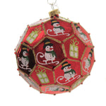 Holiday Ornaments Snowman On Sled Polyhedron Christmas Ppt2080043 (45221)