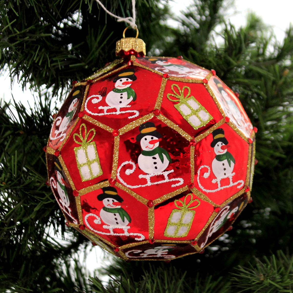 Pinnacle Peak Snowman On Sled - - SBKGifts.com