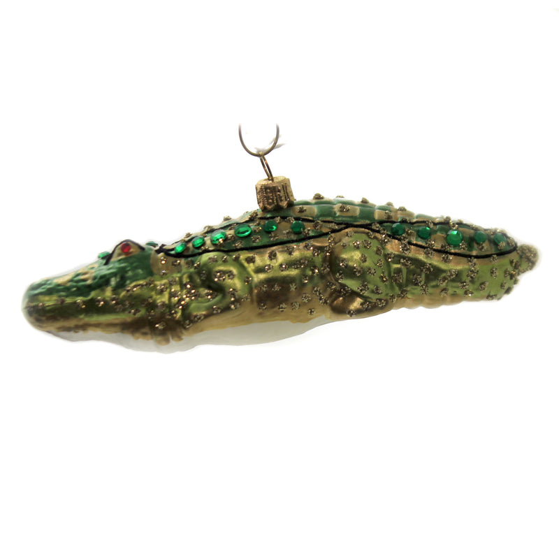 Holiday Ornaments Jeweled Crocodile - - SBKGifts.com