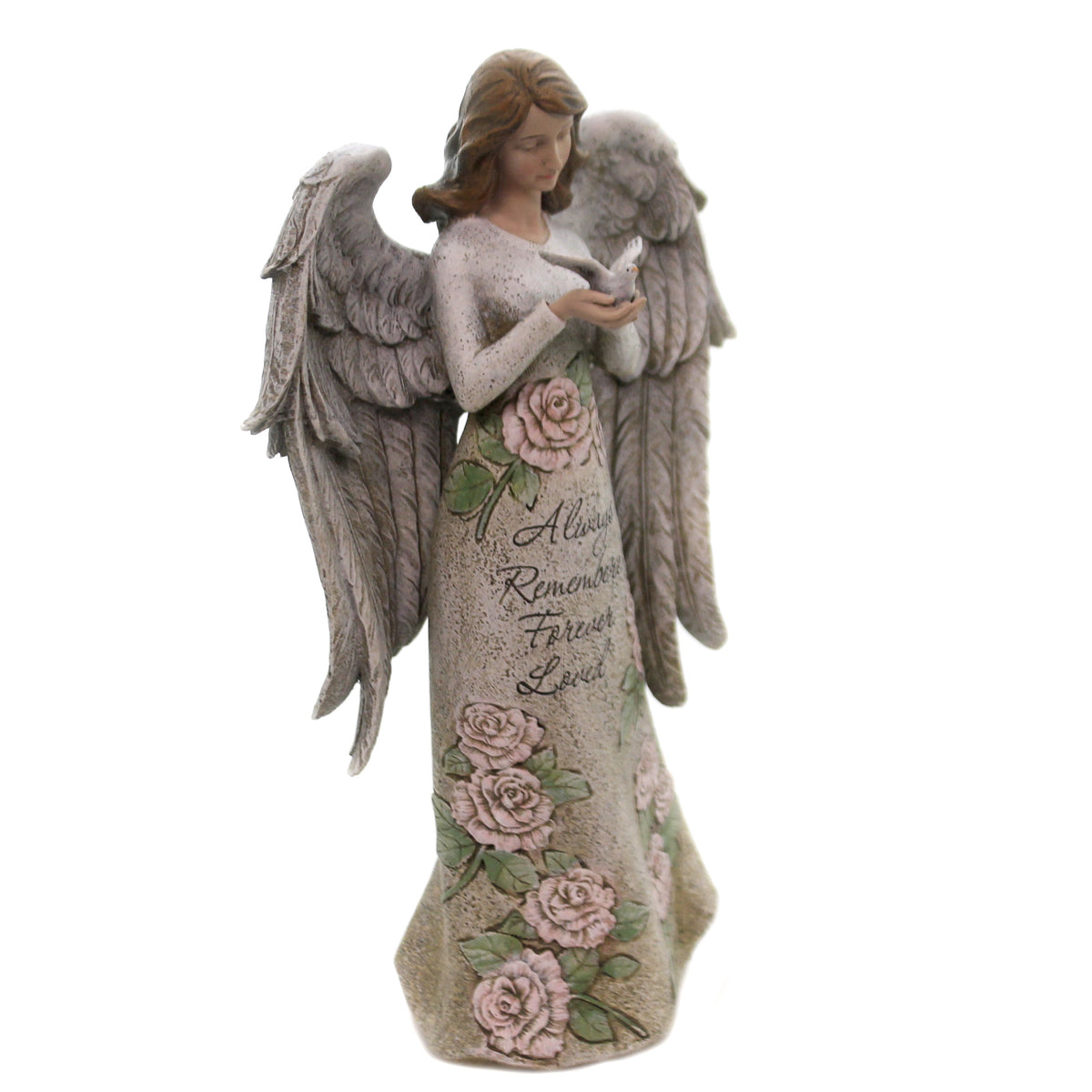 Home & Garden Memorial Angel With Dove - - SBKGifts.com
