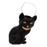 Halloween Mischievous Cat Candy Bucket Paper Mache Retro Spooky Ms1201 (45390)