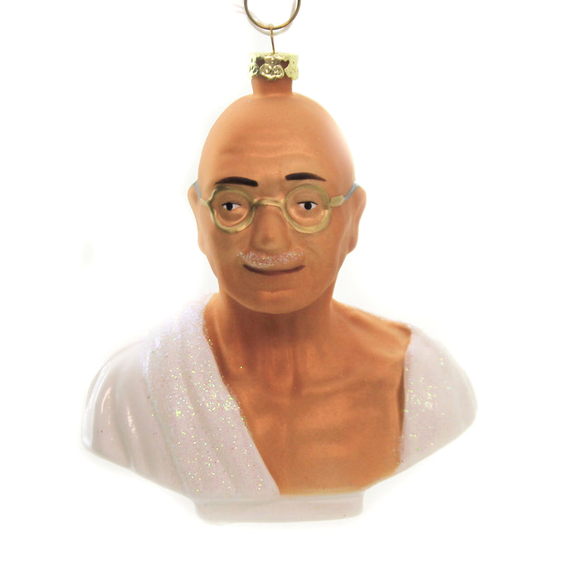 Holiday Ornaments Gandhi Philosopher Mahatma Greater Good Go4186 (45394)