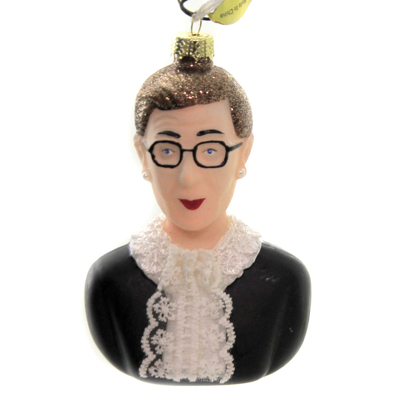 Holiday Ornament Ruth Bader Ginsburg Glass Ornament Supreme Court Rgb Go4015 (45397)