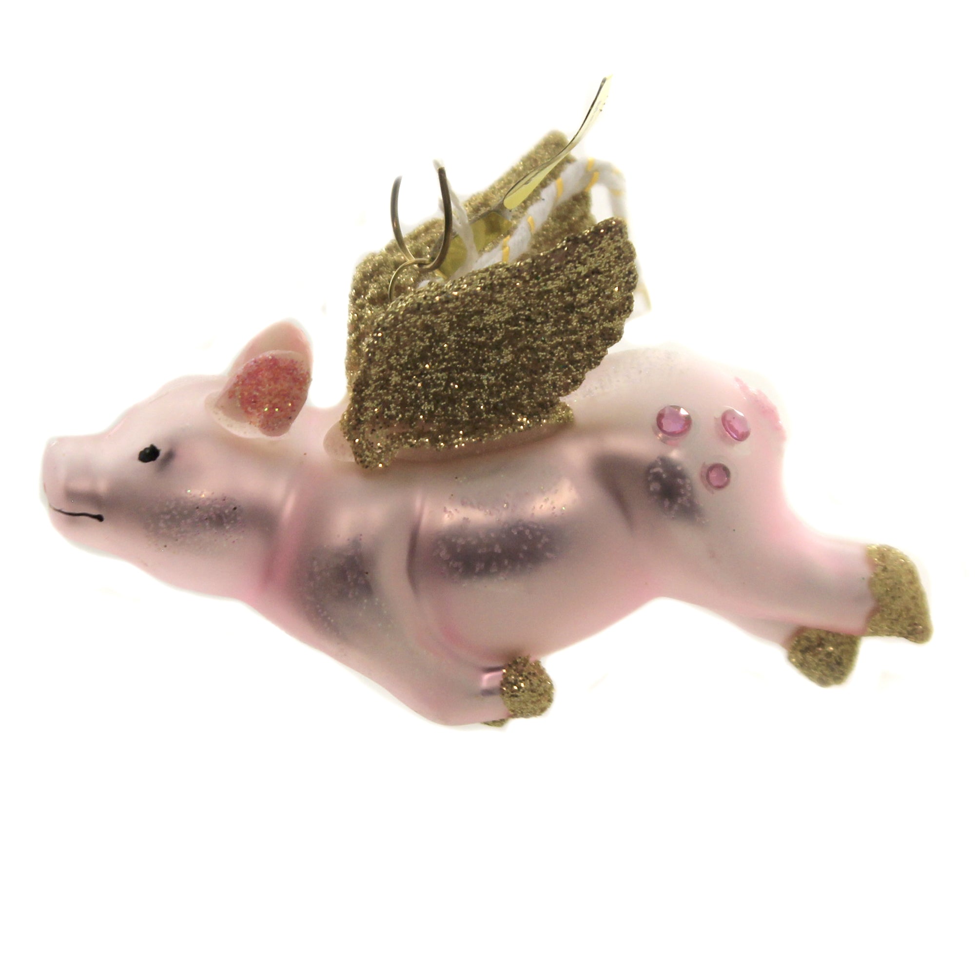 Cody Foster Flying Pig Ornament. - One Ornament 2.5 Inch, Glass