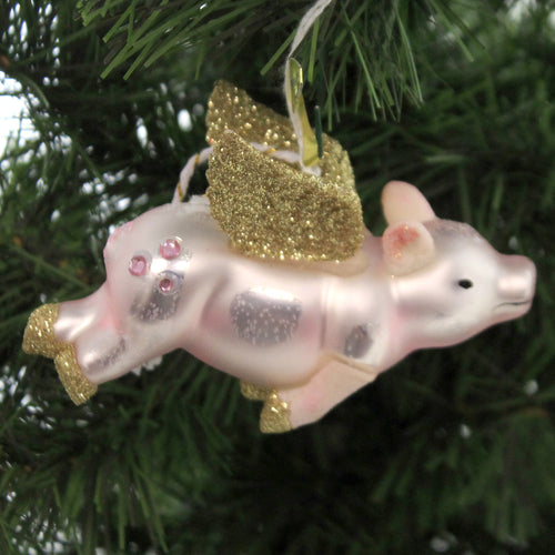 Cody Foster Flying Pig Ornament. - - SBKGifts.com