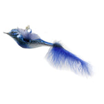 Blue Bilbo - One Ornament 1.25 Inch, Glass - Bird Feather Tail 10004S020 (45533)