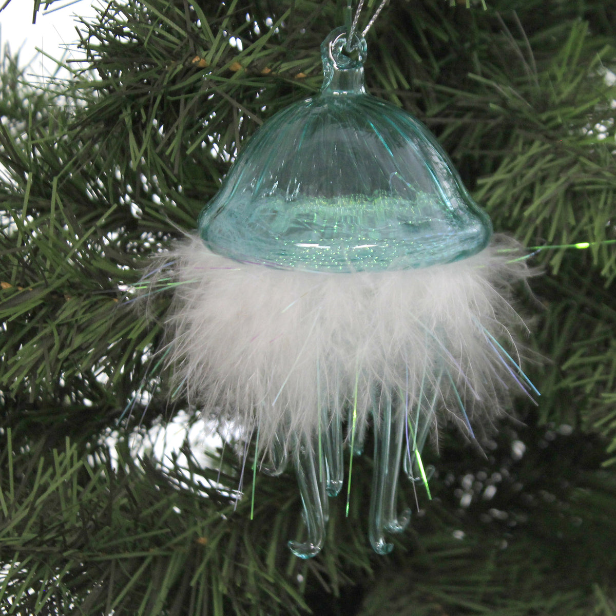 Holiday Ornaments Coast Feathery Jellyfish Orn - - SBKGifts.com