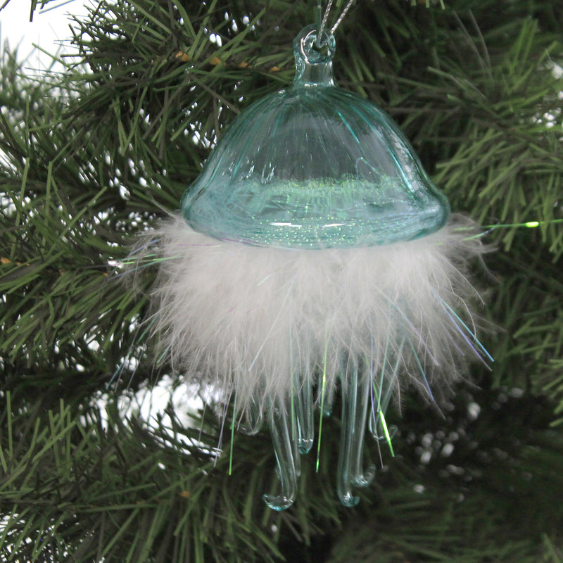 Holiday Ornaments Coast Feathery Jellyfish Orn - - SBKGifts.com