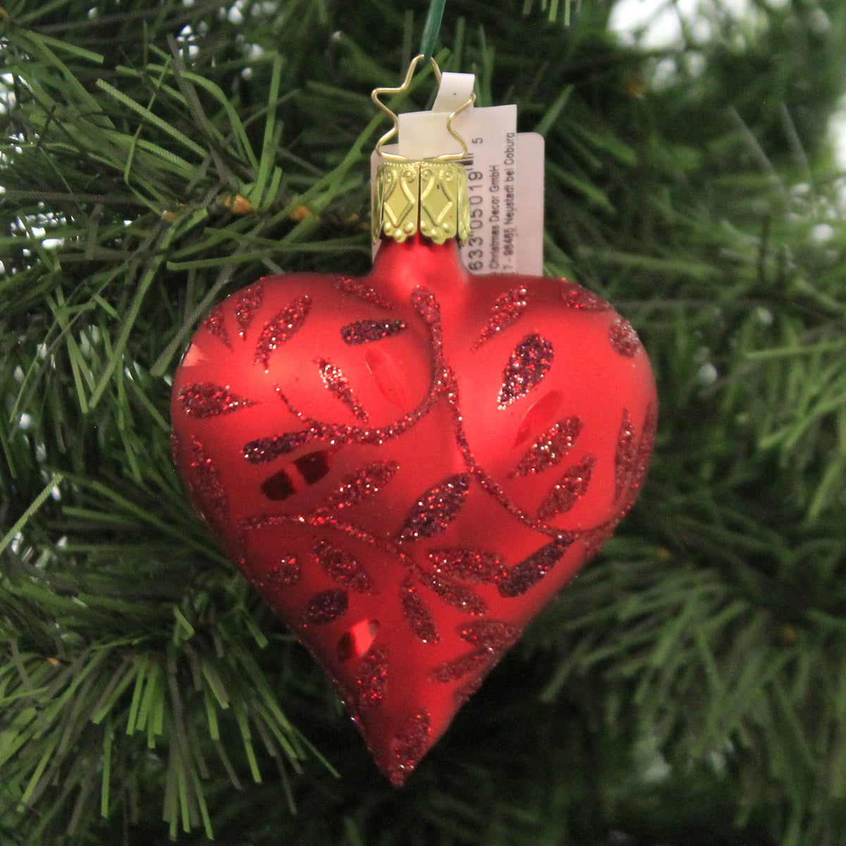 Inge Glas Delights Red Heart - - SBKGifts.com