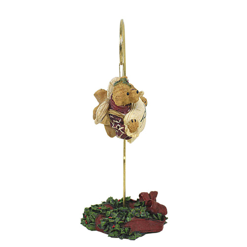 Boyds Bears Resin Joy To The World Ornament & Stand - - SBKGifts.com