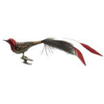 Goldfinch Bird - One Ornament 1.5 Inch, Glass - Clip-On Feather Tail 10009S020 (45552)