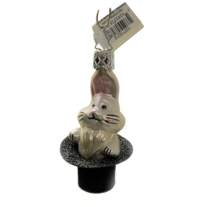 Ta-Daaa! - One Ornament 3 Inch, Glass - Rabbit In A Hat 10071S019 (45588)
