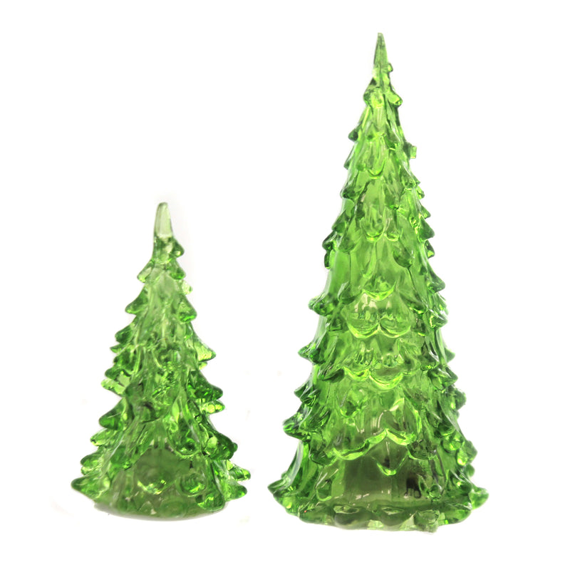 Department 56 Accessory Lit Emerald Trees - - SBKGifts.com