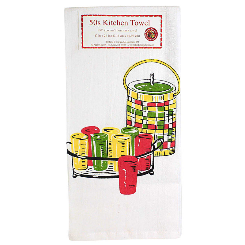 Red And White Kitchen Summer's Here Towels Set/2 - - SBKGifts.com