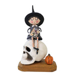 Lori Mitchell Tessa Witch Polyresin Halloween Skull 12276 (45670)