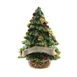 Hinged Trinket Box With Love Christmas Tree Gold Bells Crystals 3365. (45735)