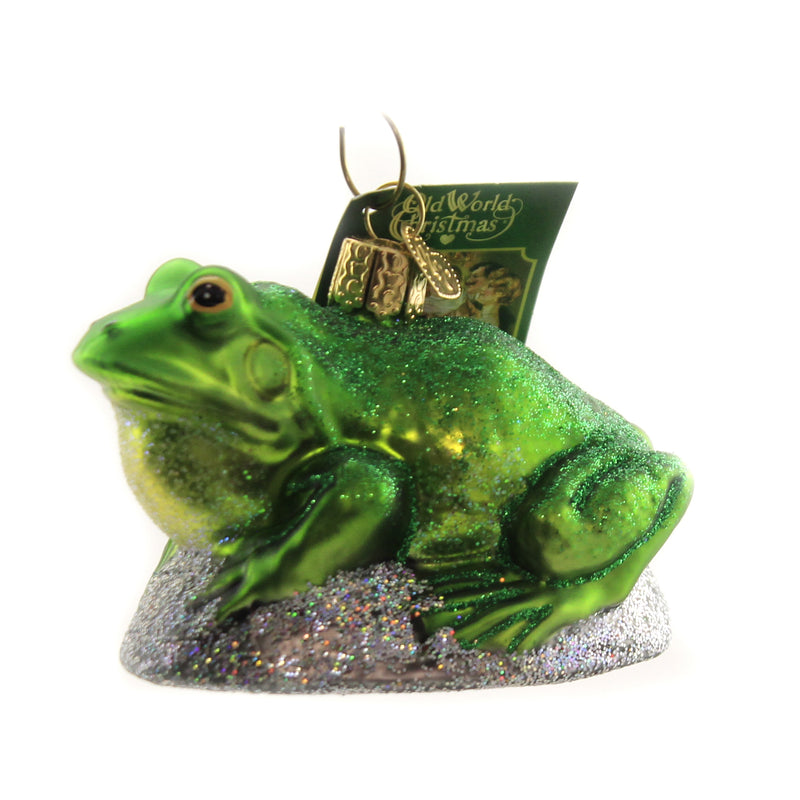 Bullfrog - One Ornament 2.5 Inch, Glass - Ornament Happy 12565. (45756)