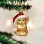 Old World Christmas Santa's Kitten - - SBKGifts.com