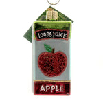 Apple Juice Box - One Ornament 3.5 Inch, Glass - Ornament Sweet Drink 32426 (45778)