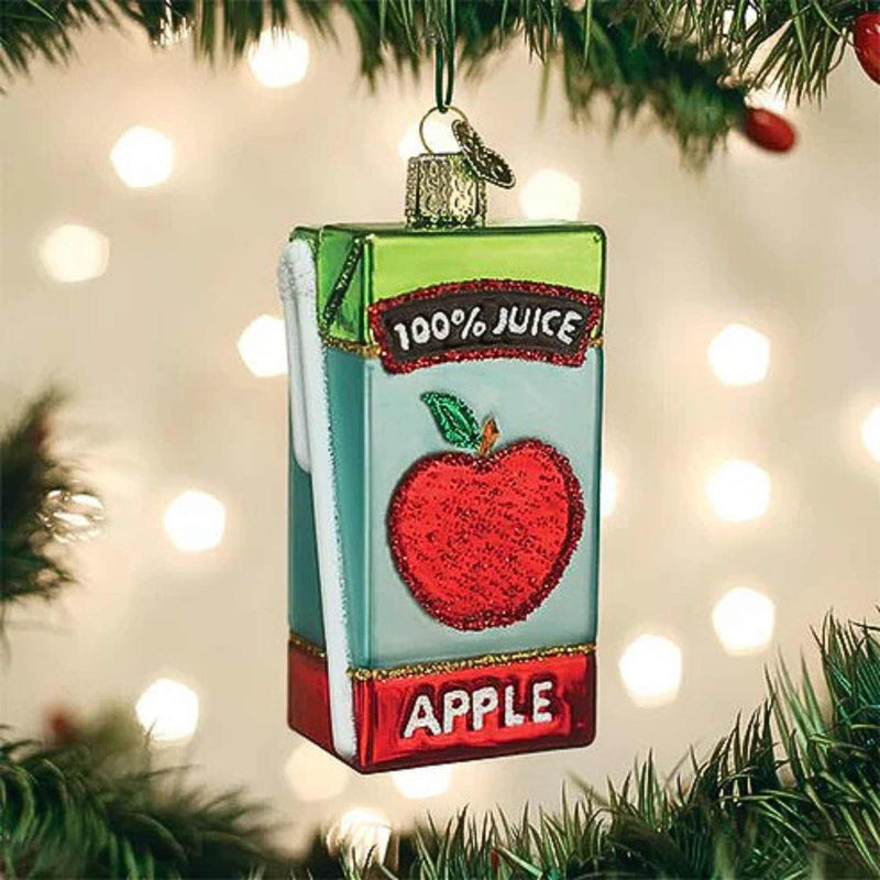 Old World Christmas Apple Juice Box - - SBKGifts.com