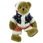 Boyds Bears Plush Benjamin Santabeary Fabric Christmas Americana Santa 904087 (4578)
