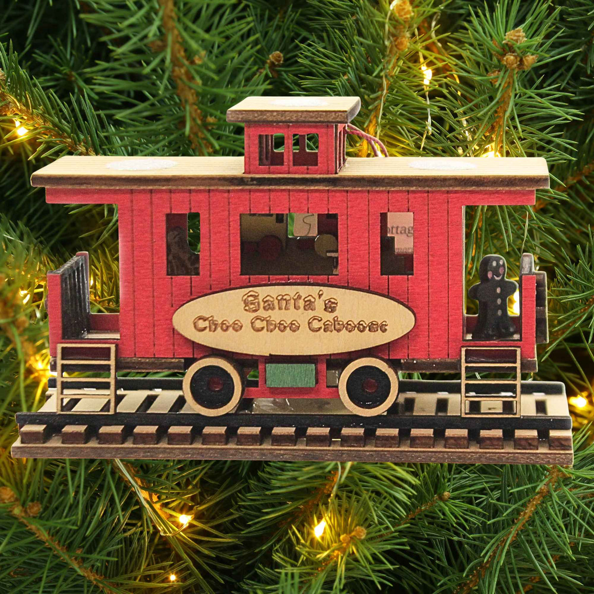 Ginger Cottages Santa's Choo Choo Caboose - - SBKGifts.com
