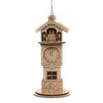 Ginger Cottages Ginger Clock Tower - One Ornament 5.5 Inch, Wood - Ornament Time Dancer 80009. (45797)