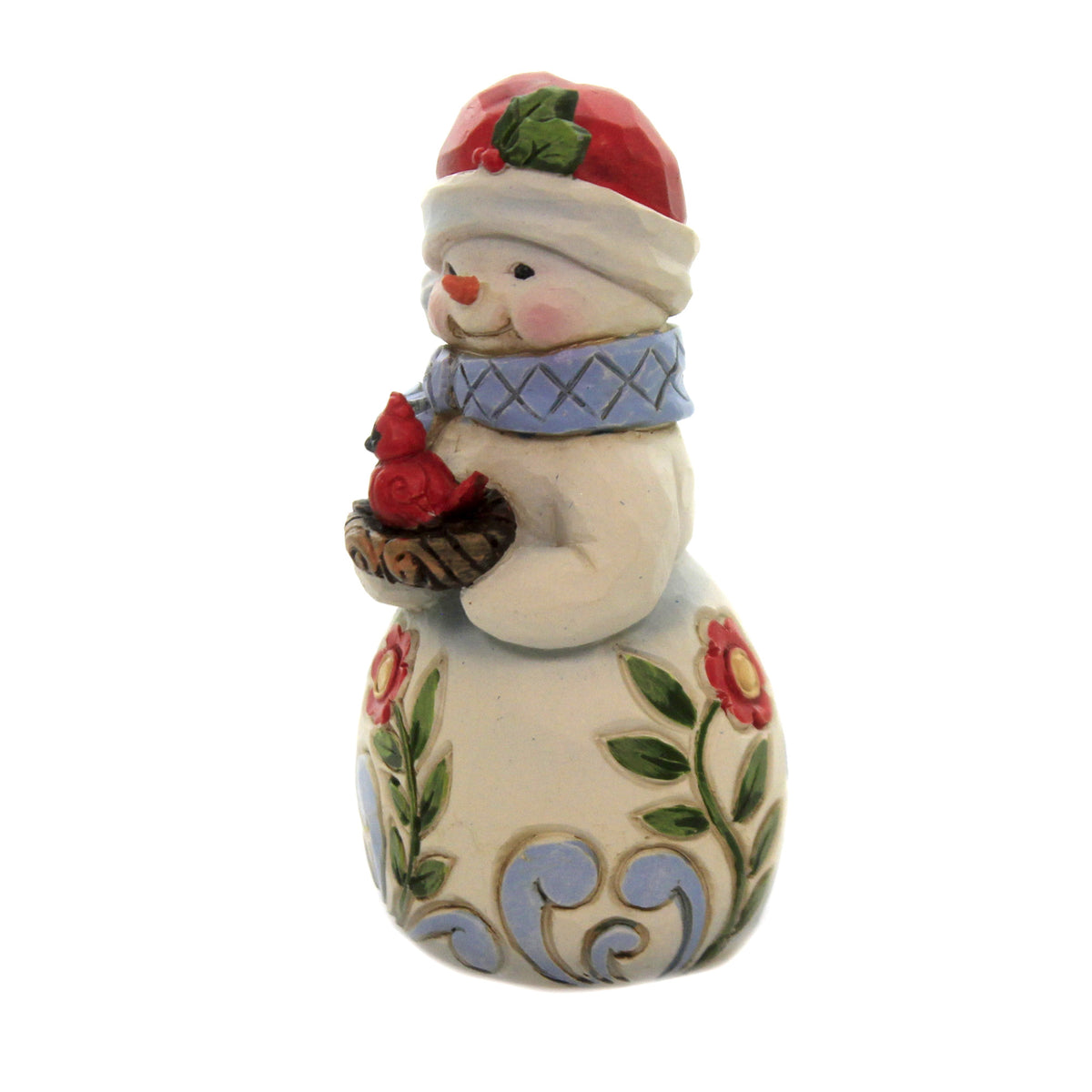 Jim Shore Mini Snowman With Cardinal - - SBKGifts.com