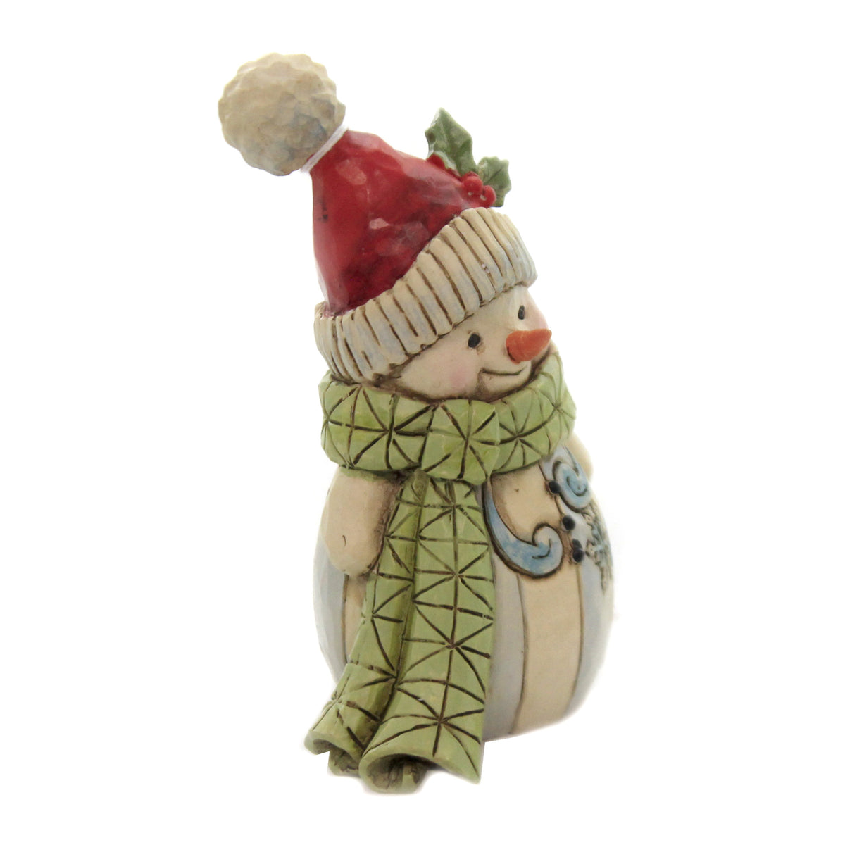 Jim Shore Snowman With Green Scarf - - SBKGifts.com
