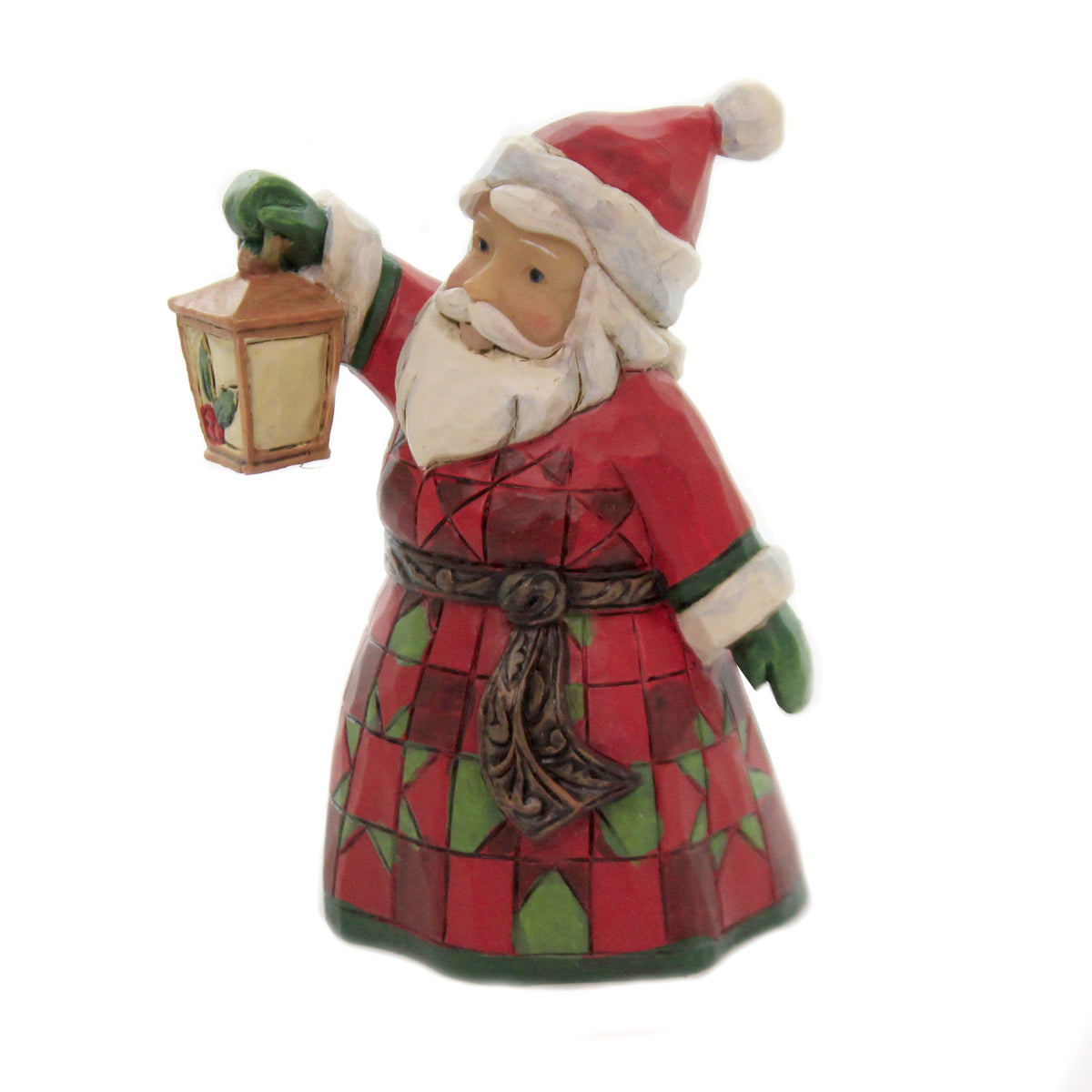 Jim Shore Mini Santa With Lantern - - SBKGifts.com