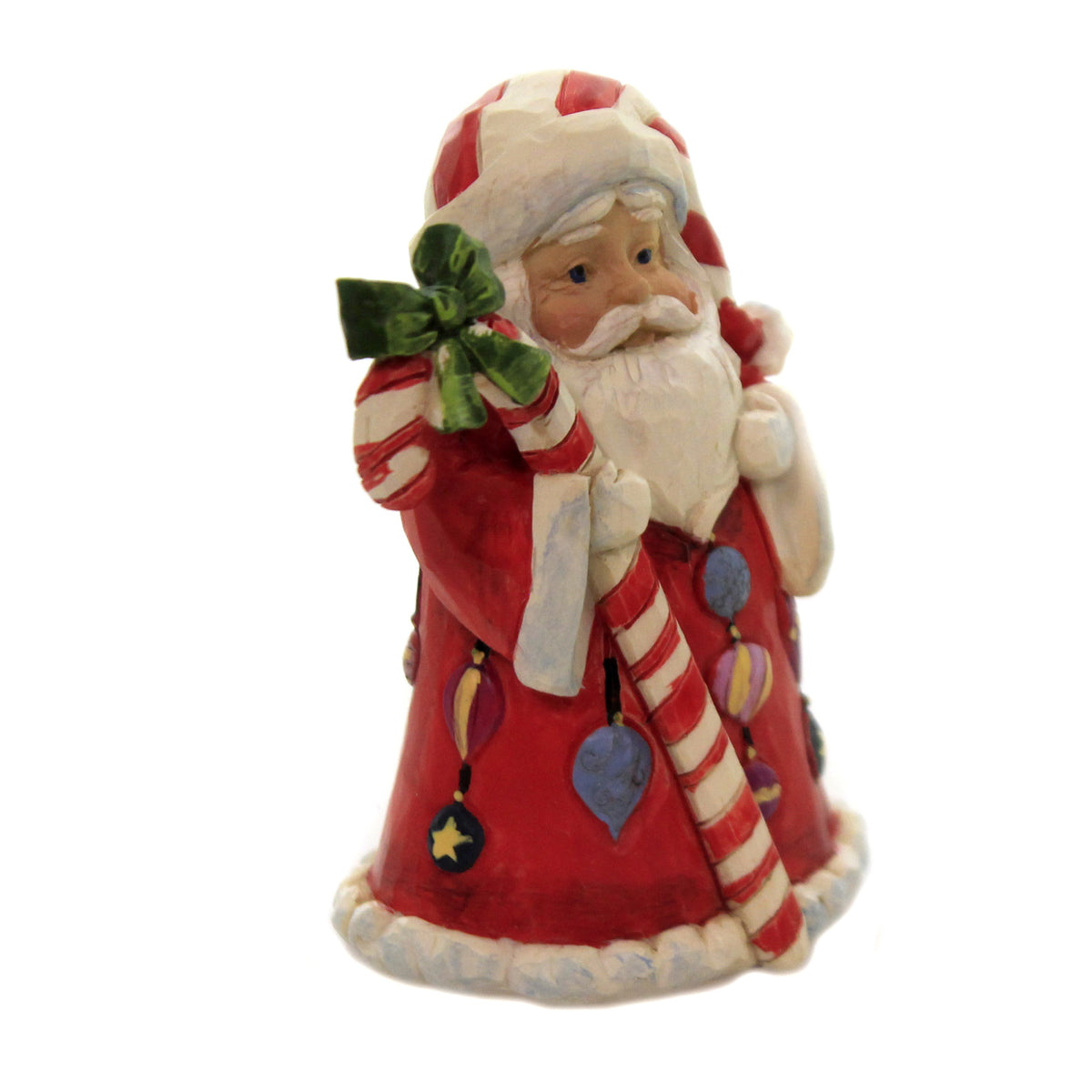 Jim Shore Mini Santa With Candy Cane - - SBKGifts.com