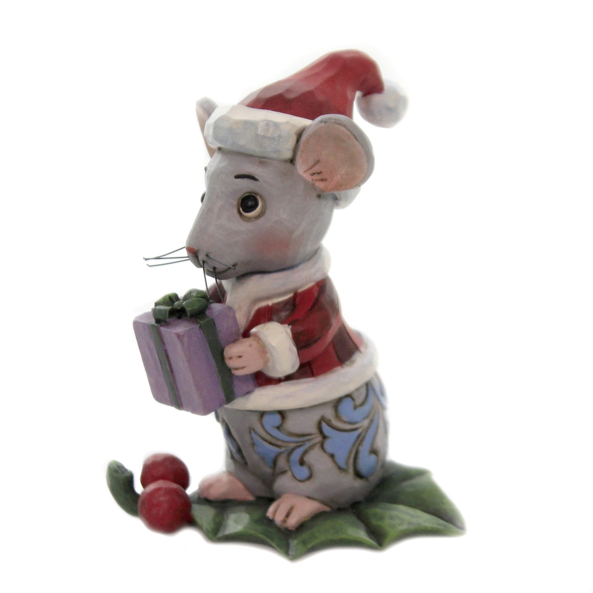 Jim Shore Christmas Mouse Mini - - SBKGifts.com