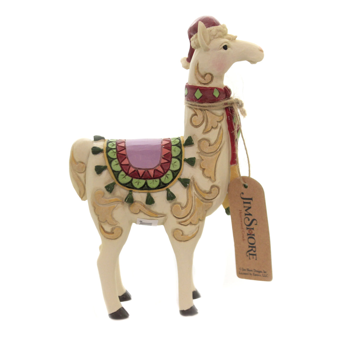 Jim Shore Fa-La-Llama W/ Scarf Pint Sized - - SBKGifts.com