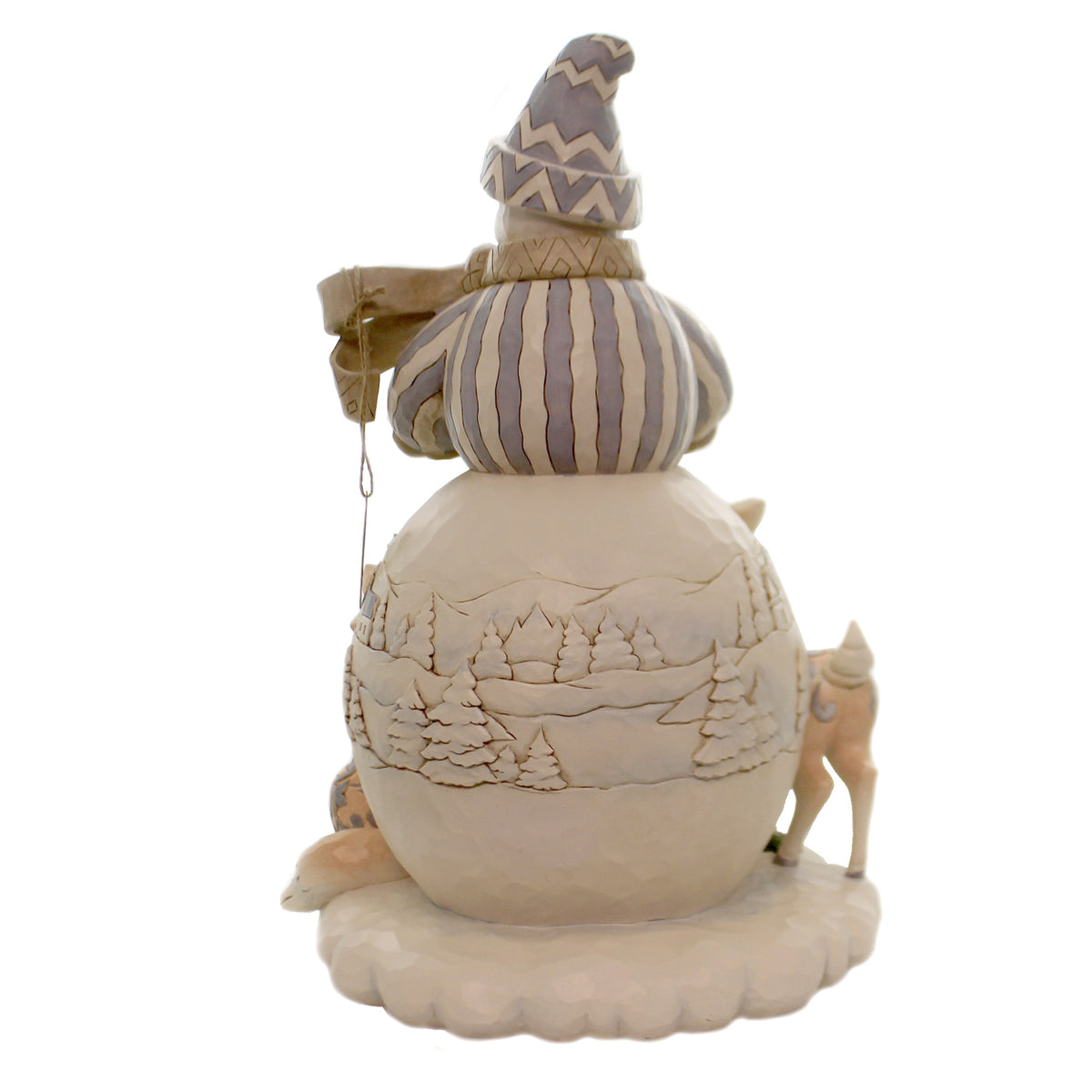 Jim Shore White Woodland Snowman Statue - - SBKGifts.com