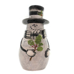 Tabletop Sketchbook Snowman Cookie Jar Ceramic Christmas Holly Top Hat 9990696 (45962)
