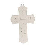 Religious Baptism Cross Metal Enameled Stones 19793 (46006)