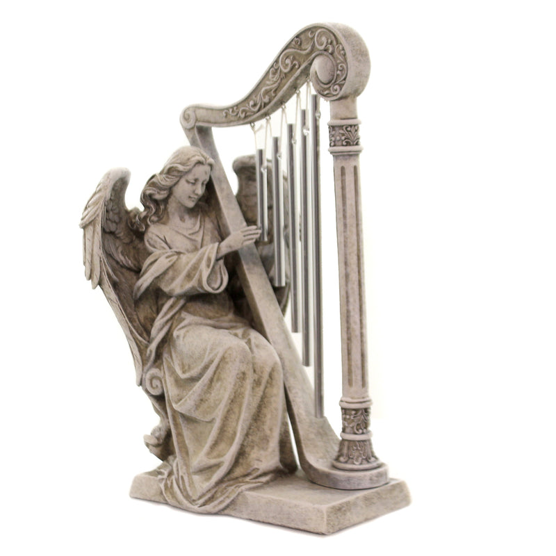 Home & Garden Angel With Harp - - SBKGifts.com