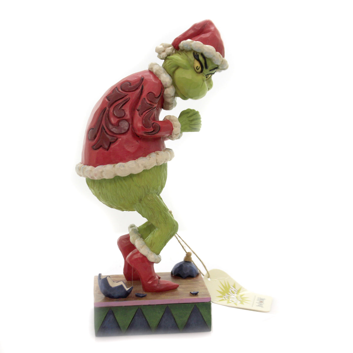 Jim Shore Sneaky Grinch Hands Clenched - - SBKGifts.com
