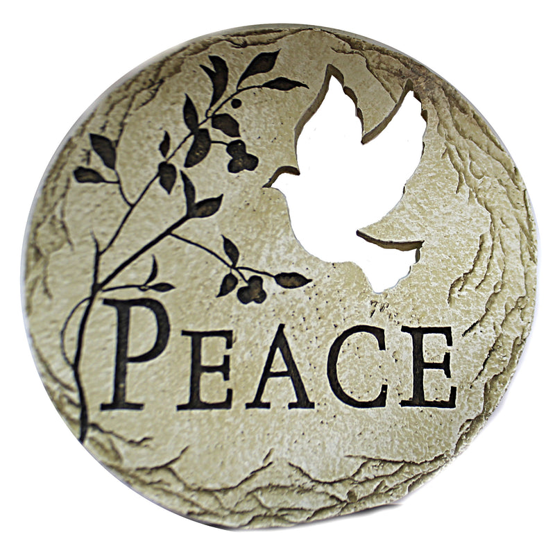 Home & Garden Peace With Dove Stepping Stone Rock Landscape Home Decor 65437 (46062)
