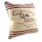 Home Decor God Bless America Pillow - - SBKGifts.com