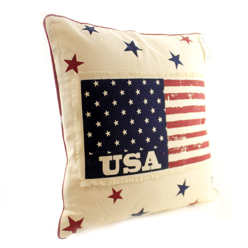 Home Decor Americana Patchwork Pillow - - SBKGifts.com