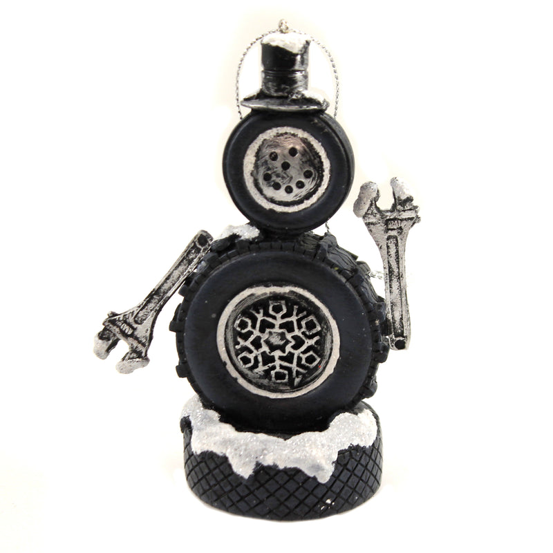 Holiday Ornament Snowman Tire Ornament - - SBKGifts.com