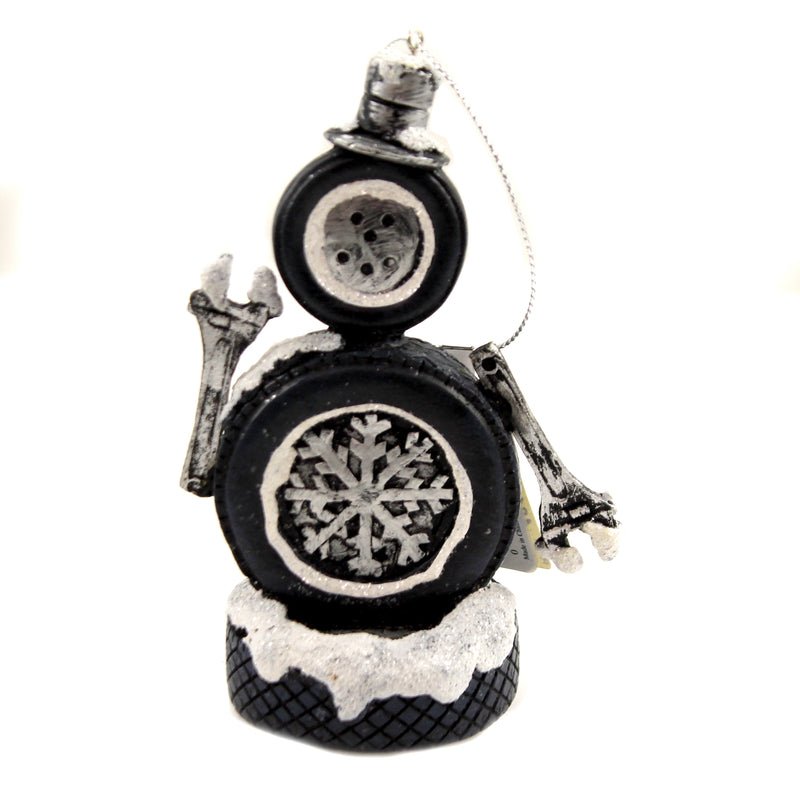 Holiday Ornament Snowman Tire Ornament - - SBKGifts.com