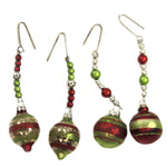 Christmas Dangle Reflector Ornament Set/4 - - SBKGifts.com