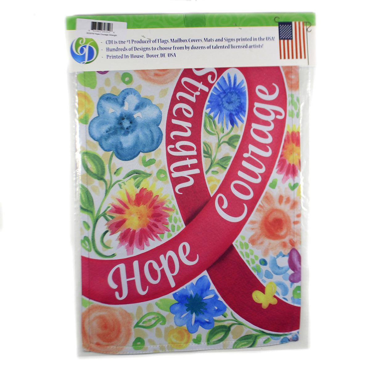 Home & Garden Hope Courage Strength Flag - - SBKGifts.com