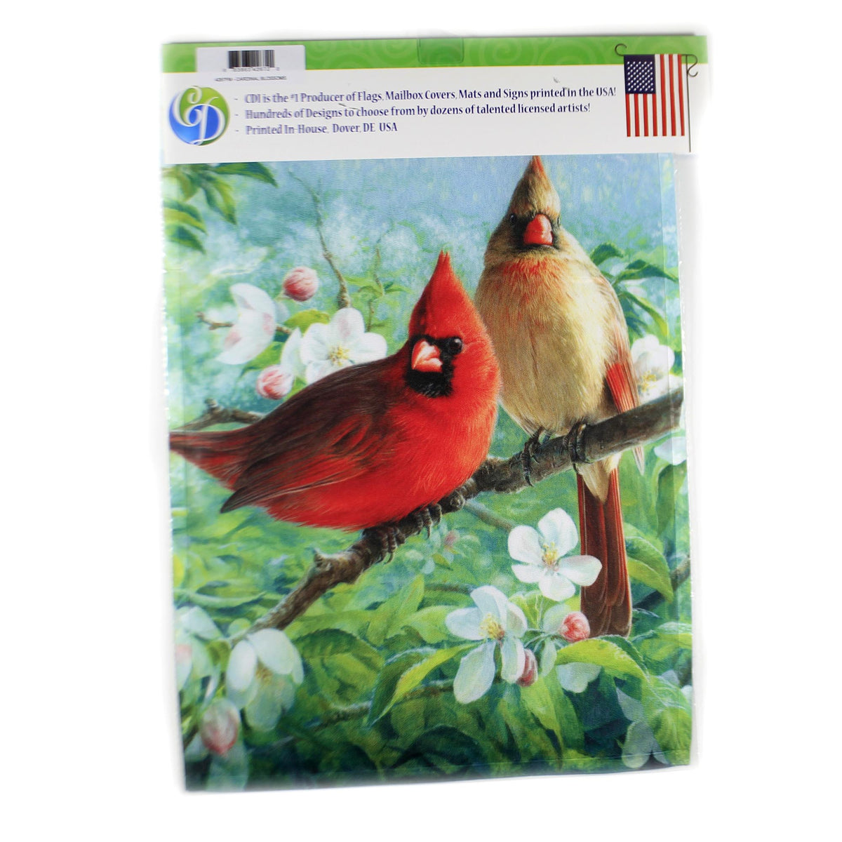 Home & Garden Cardinal Blossoms Garden Flag - - SBKGifts.com