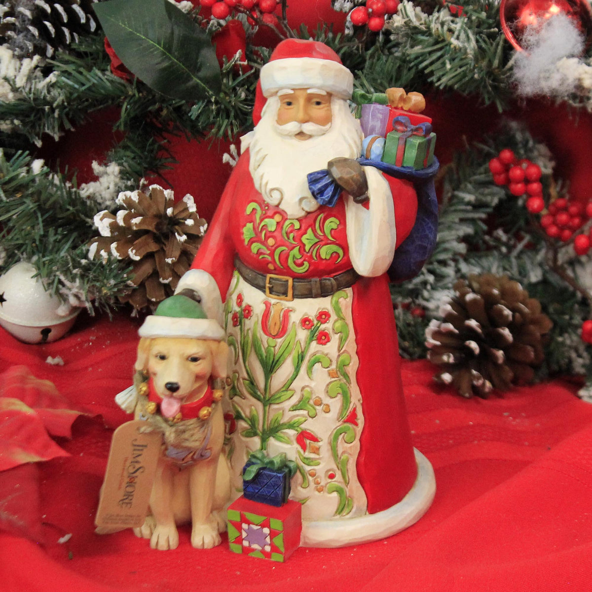 Jim Shore Festive, Furry Friendship - - SBKGifts.com
