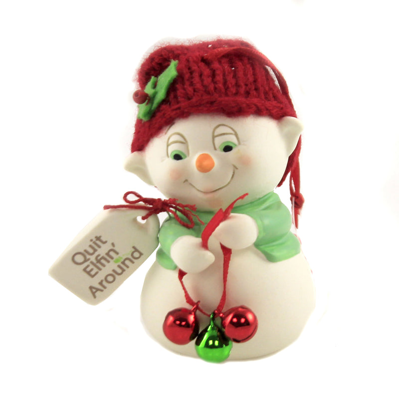 Holiday Ornament Quit Elfin'  Around Ornament Porcelain Snowpinion 6005884 (46233)