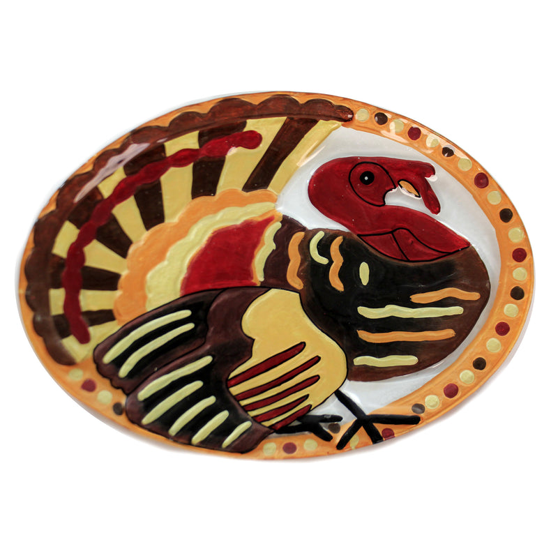 Tabletop Turkey Oval Platter Glass Glass Fusion Gp006 (46240)