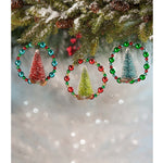 Holiday Ornament Beaded Wreath With Tree - - SBKGifts.com